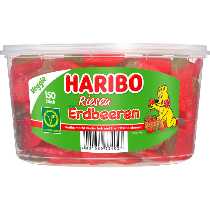 Haribo Riesen Erdbeeren 150Stück 1350g
