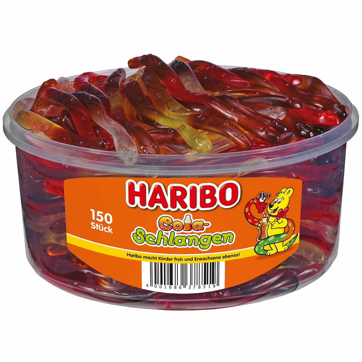 Haribo Cola-Schlangen 150Stück 1050g