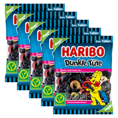 5x Haribo Dunkle Tüte 175g (5x175g)