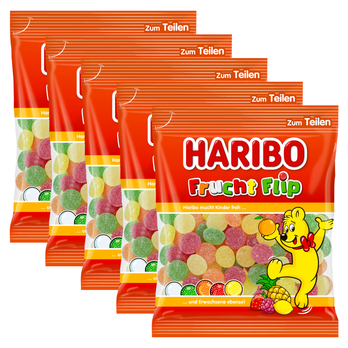 5x Haribo Frucht Flip 160g (5x160g)