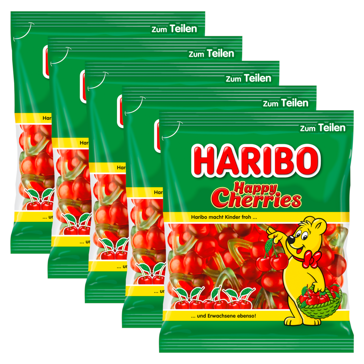5x Haribo Happy Cherries 175g (5x175g)
