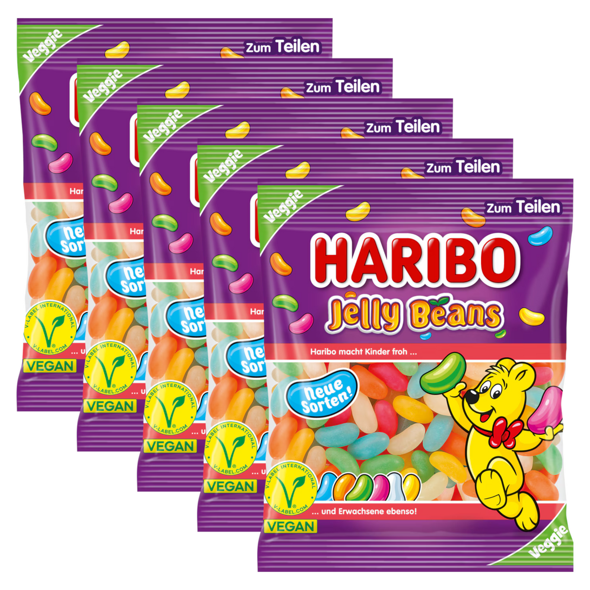 5x Haribo Jelly Beans 160g (5x160g)