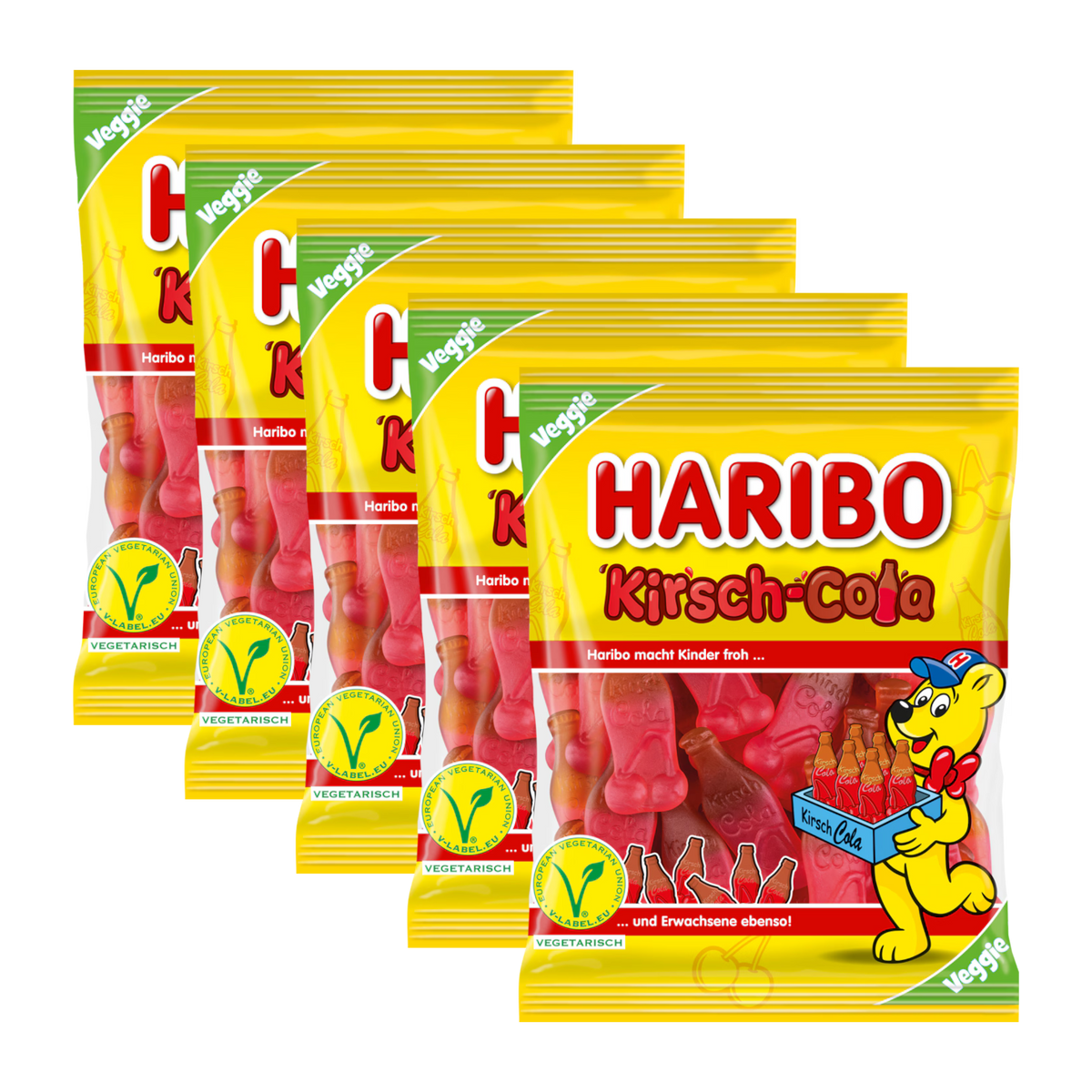 5x Haribo Kirsch-Cola 175g (5x175g)