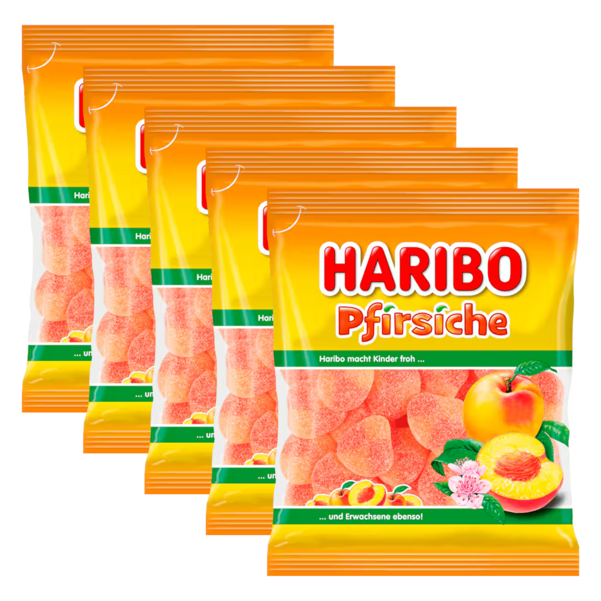 5x Haribo Pfirsiche 175g (5x175g)