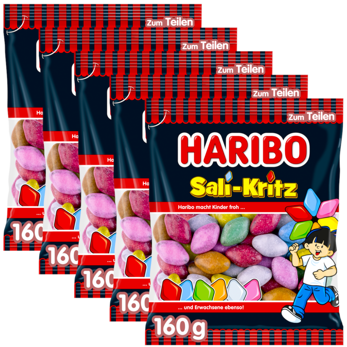 5x Haribo Sali-Kritz 160g (5x160g)