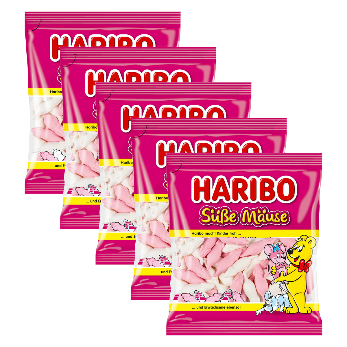 5x Haribo Süße Mäuse 175g (5x175g)