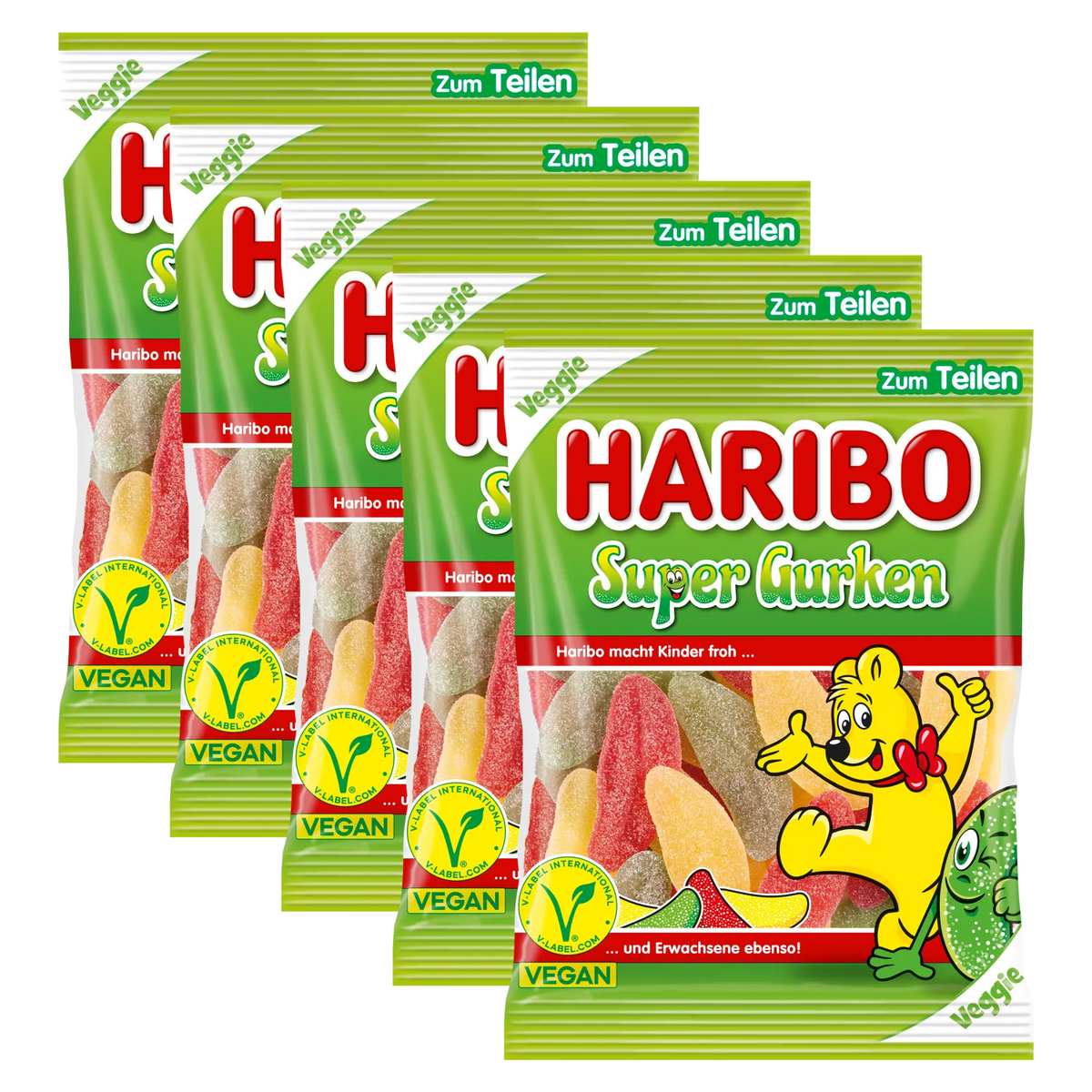 5x Haribo Super Gurken 175g (5x175g)