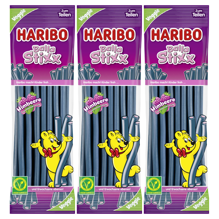 3x Haribo Balla Stixx Himbeere-Brombeere 200g (3x200g)