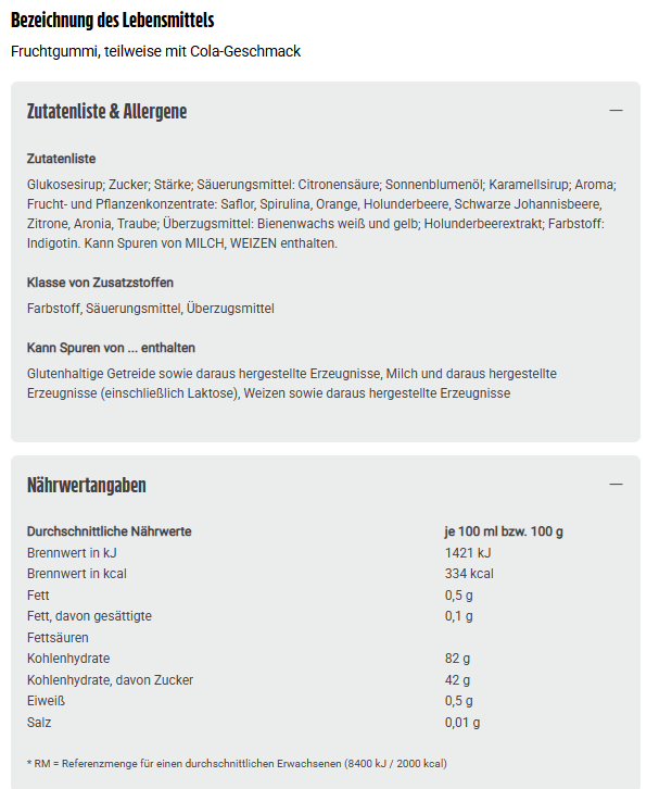 Haribo Bunte Runde 750g