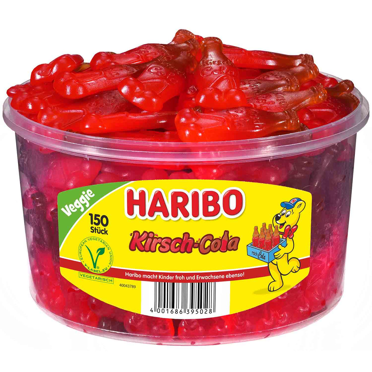 Haribo Kirsch Cola 150Stück 1350g