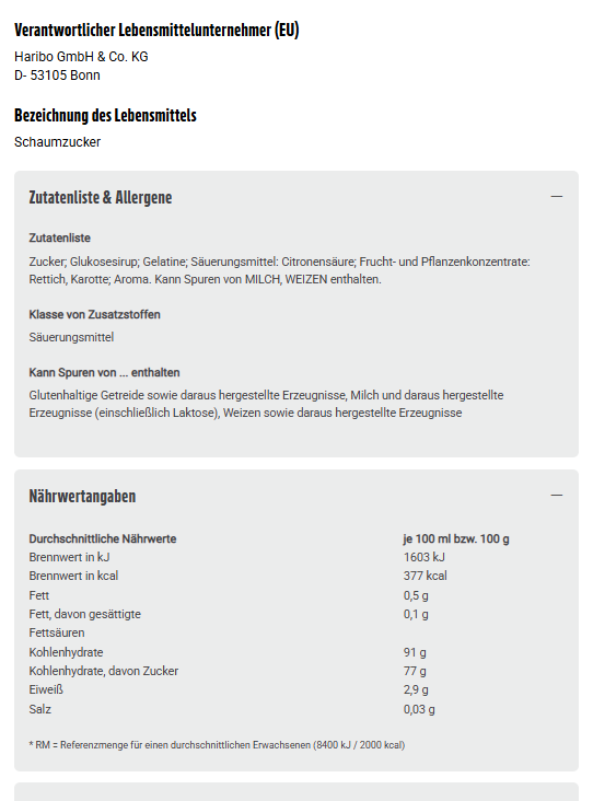 Haribo Erdbeeren Primavera 500Stück 1150g