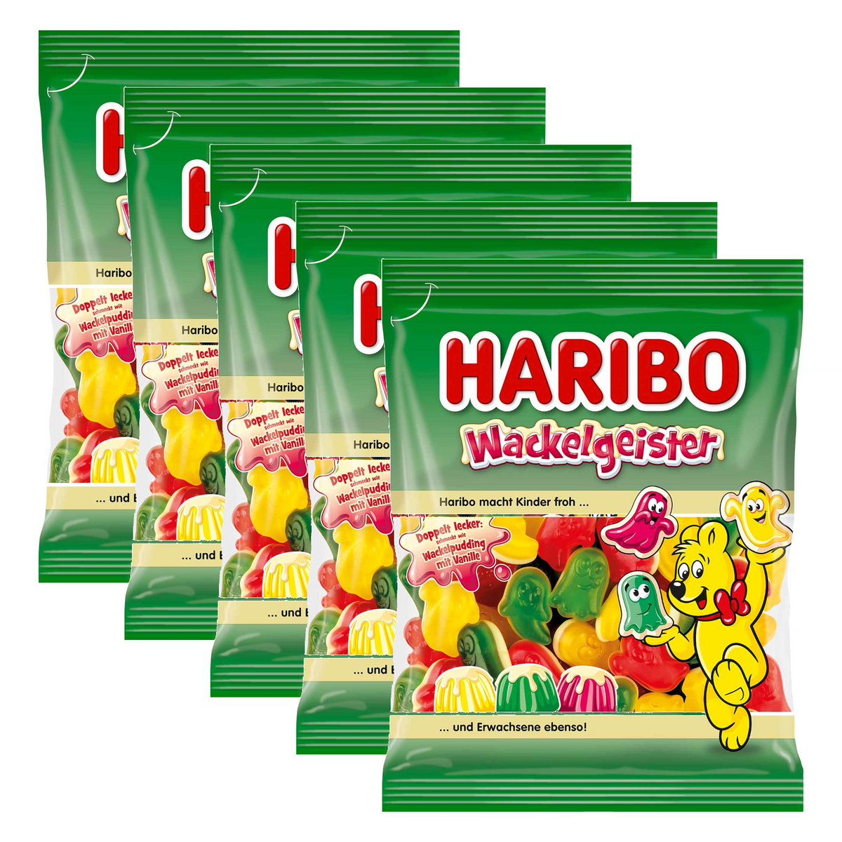 5x Haribo Wackelgeister 160g (5x160g)