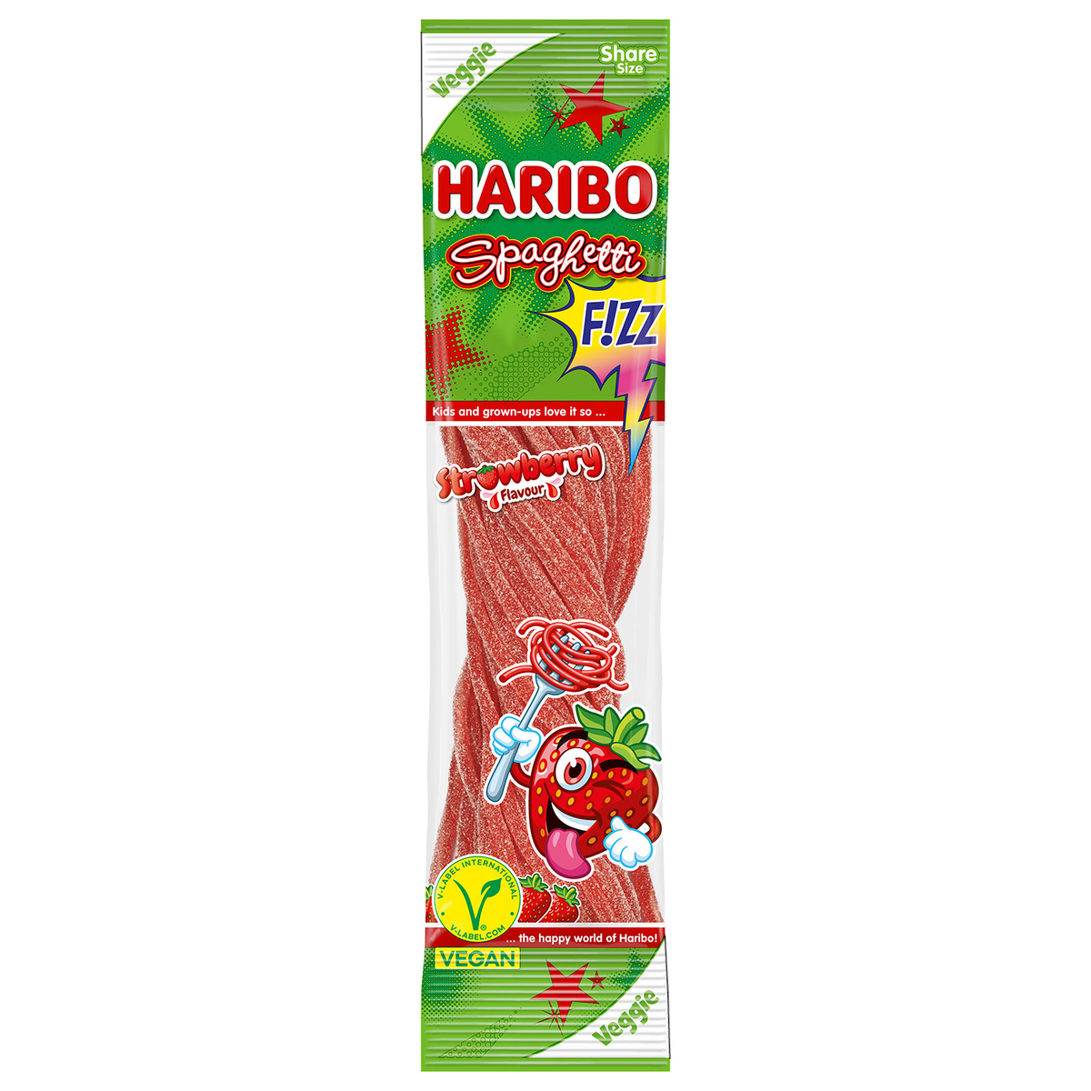 Haribo Spaghetti "Strawberry sour" Vegan 200g