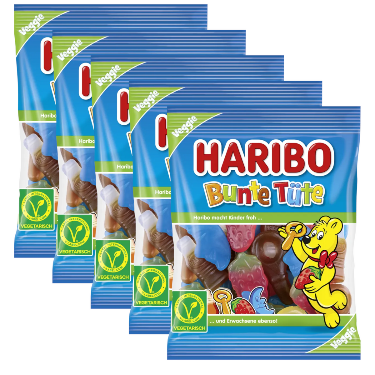 5x Haribo Bunte Tüte 175g (5x175g)