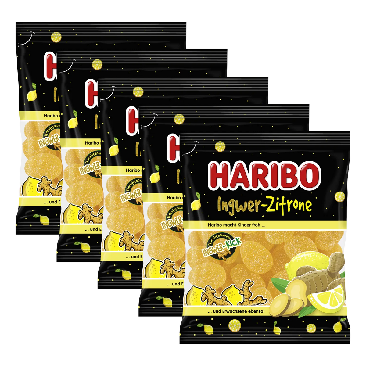 5x Haribo Ingwer Zitrone 160g (5x160g)
