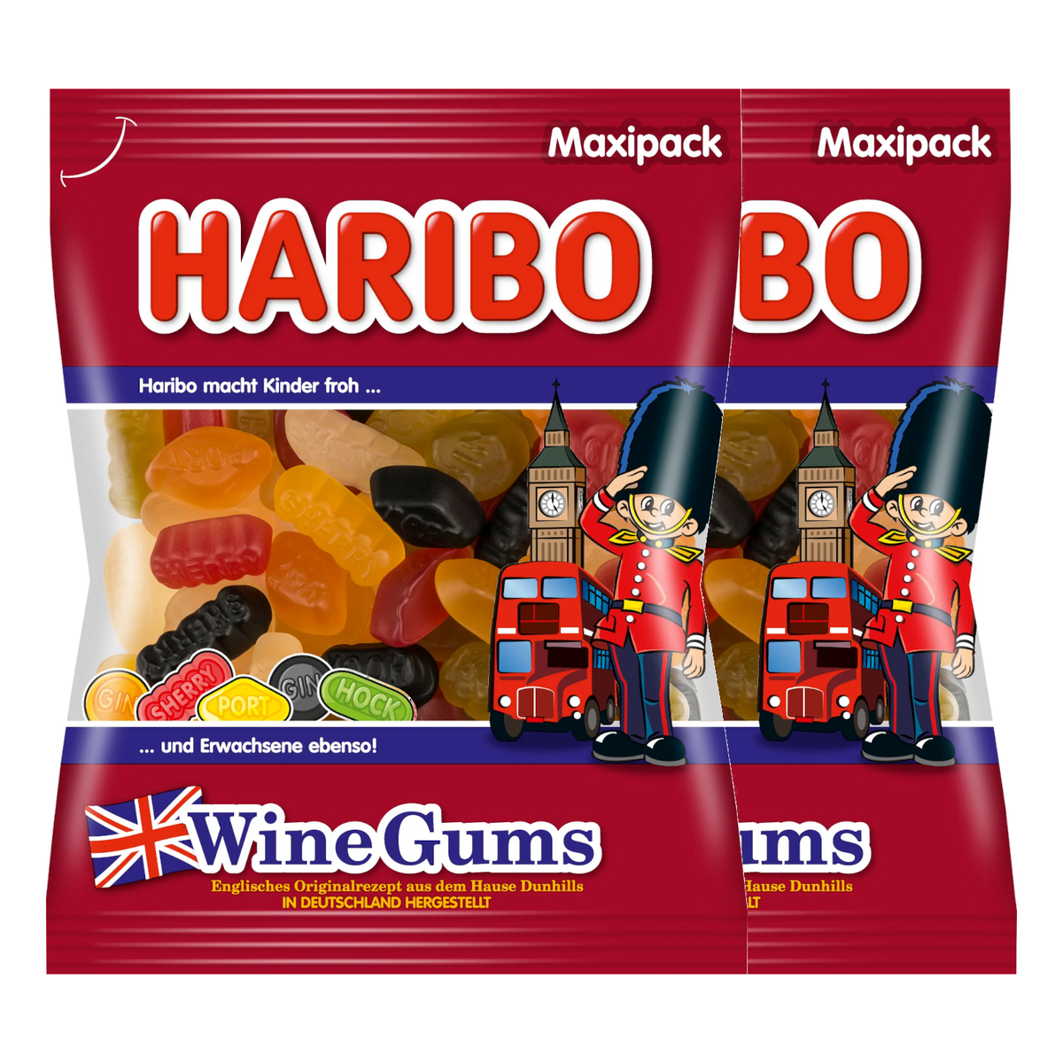 2x Haribo Wine Gums 500g (2x500g)