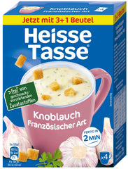 Heisse Tasse Knoblauch-Suppe franzöischer Art 4x150ml 600ml (78g)