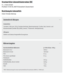 Heinz Tomato Ketchup 0,8l