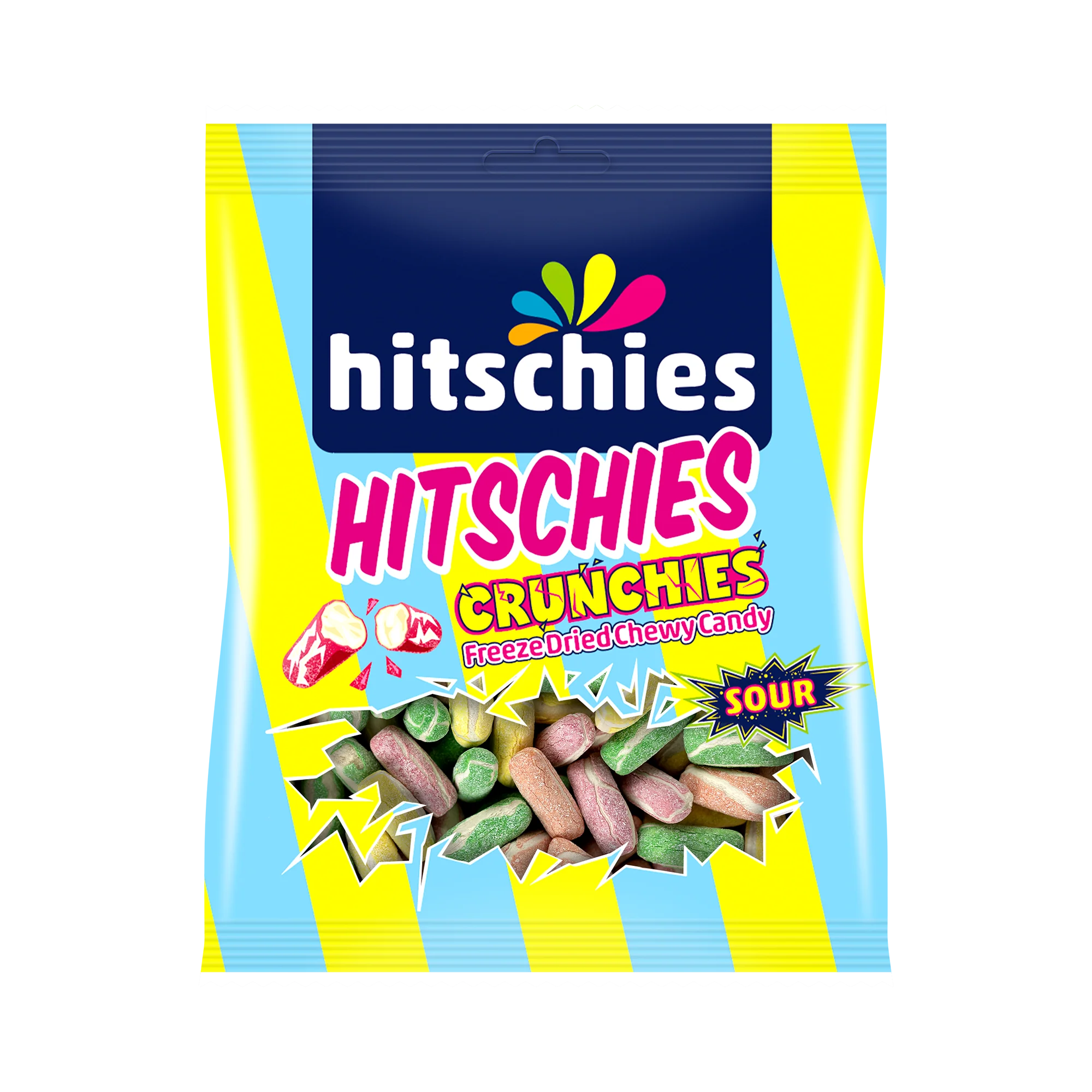 3x Hitschies Crunchies Sour Mix 3x 75g