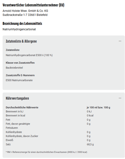 Kaiser-Natron Pulver 50g