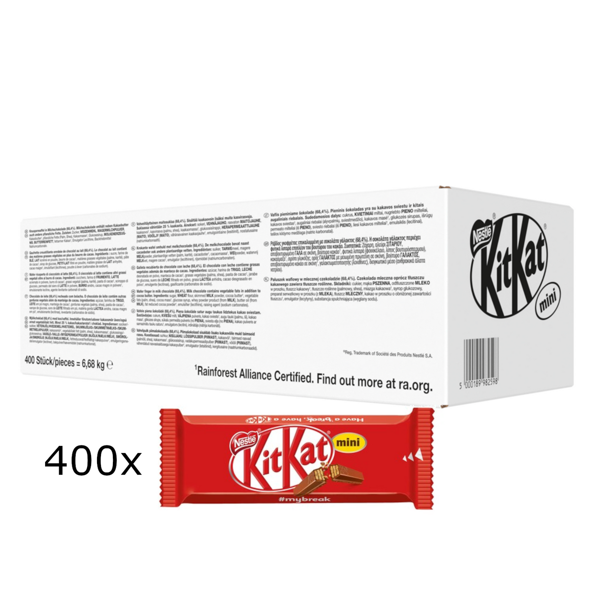 KitKat Mini 400er Karton 150St. (400x16,7g) (6,68kg)