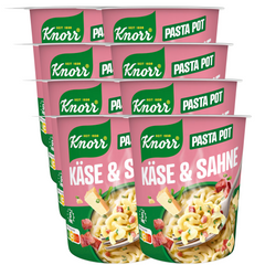 8x Knorr Pasta Snack Pot Käse&Sahne 63g (8x63g)