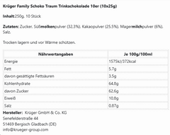 Krüger Family Schoko Traum Trinkschokolade 10er (10x25g)