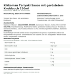 Produktbild anzeigen: Produktinformationen zum Einzelprodukt – Kikkoman Teriyaki Sauce mit geröstetem Knoblauch 250ml
