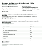 Produktbild anzeigen: Produktinformationen zum Einzelprodukt – Burger Delikatesse Knäckebrot 250g
