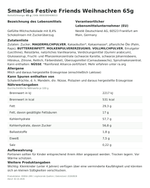 Produktbild anzeigen: Lebensmittelinformationen je Einzelprodukt – Smarties Festive Friends Weihnachten 65g
