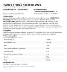 Produktinformationen zum Einzelprodukt – Haribo Frohes Naschen 500g