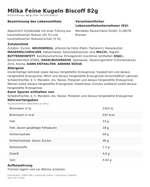 Produktbild anzeigen: Lebensmittelinformationen je Einzelprodukt – Milka Feine Kugeln Biscoff 82g
