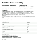 Produktbild anzeigen: Produktinformationen zum Einzelprodukt – Trolli Christmas Party 600g
