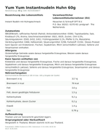 Produktbild anzeigen: Produktinformationen zum Einzelprodukt – Yum Yum Instantnudeln Huhn 60g
