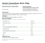 Produktbild anzeigen: Produktinformationen Haribo Chamallows Minis 200g
