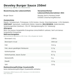 Produktbild anzeigen: Produktinformationen und Nährwerte – Develey Burger Sauce 250ml

