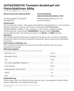 Produktbild anzeigen: Produktinformationen zum Einzelprodukt – Gut&amp;Günstig Tomaten-Nudeltopf mit Fleischbällchen 800g
