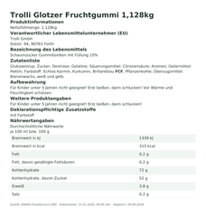 Produktinformationen zum Einzelprodukt – Trolli Glotzer Fruchtgummi 1,128kg