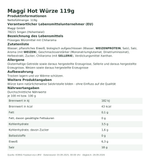 Produktbild anzeigen: Produktinformationen – Maggi Hot Würze 119g
