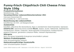 Produktbild anzeigen: Produktinformationen – Funny-frisch Chipsfrisch Chili Cheese Fries Style 150g
