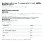 Produktbild anzeigen: Produktinformationen zum Einzelprodukt – Haribo Erdbeeren Primavera 500Stück 1150g
