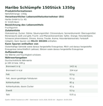 Produktbild anzeigen: Produktinformationen zum Einzelprodukt – Haribo Schlümpfe 150Stück 1350g
