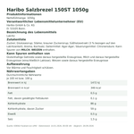 Produktbild anzeigen: Produktinformationen zum Einzelprodukt – Haribo Salzbrezel 150ST 1050g
