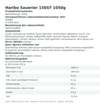 Produktbild anzeigen: Produktinformationen – Haribo Sauerier 150ST 1050g
