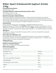 Produktinformationen – Ritter Sport Schokowürfel Joghurt Schatz 176g