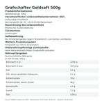 Produktbild anzeigen: Produktinformationen zum Einzelprodukt – Grafschafter Goldsaft 500g
