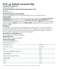 Produktinformationen – Pick up Salted Caramel 28g