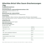 Produktbild anzeigen: Produktinformationen zum Einzelprodukt – Hitschies Brizzl Ufos Saure Drachenzungen 75g
