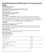 Produktbild anzeigen: Produktinformationen zum Einzelprodukt – Gut&amp;Günstig Kartoffelsuppe mit Rauchspeck 800g
