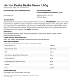 Produktbild anzeigen: Produktinformationen zum Einzelprodukt – Haribo Pasta Basta Sauer 160g

